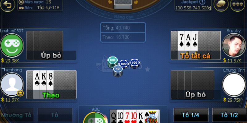 Cập nhật các thuật ngữ có trong game bài xì tố online 